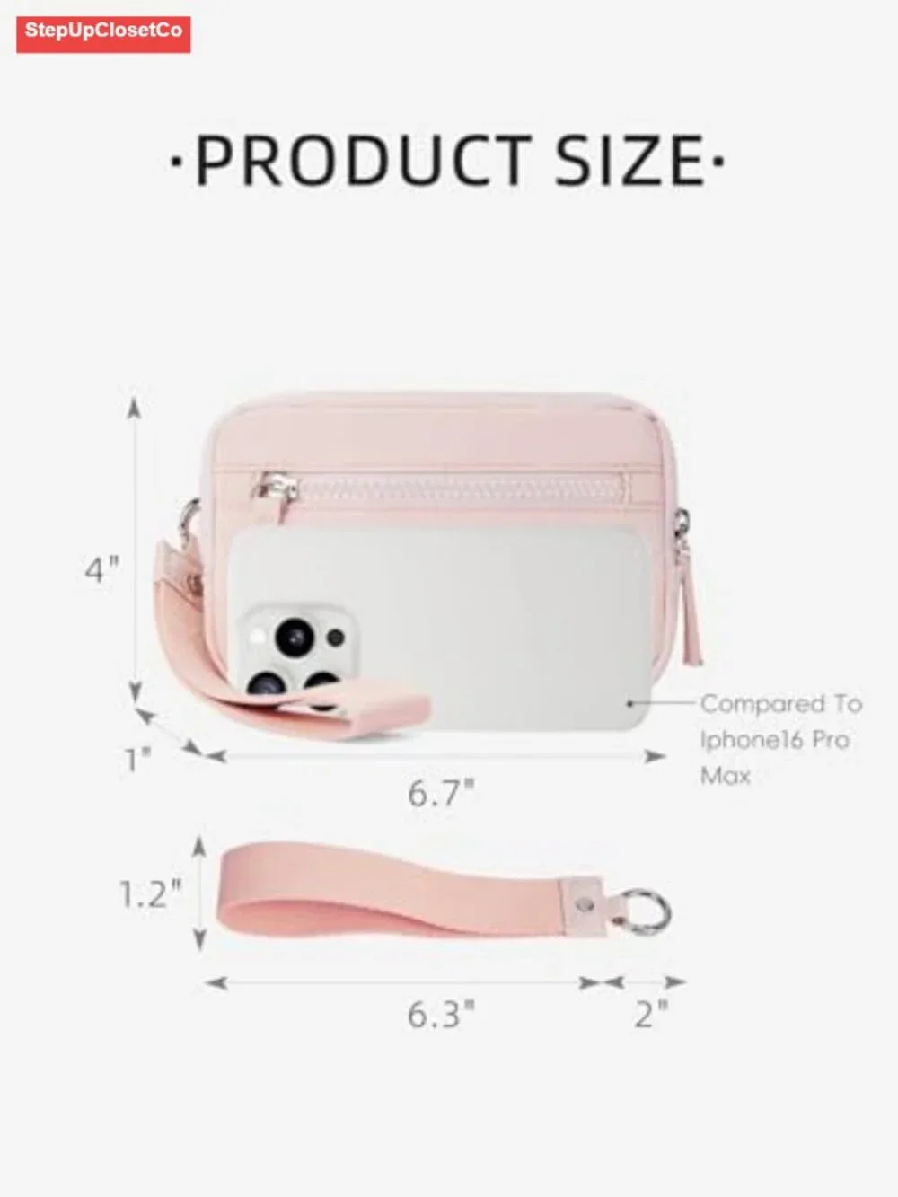 Wristlet Wallet RFID Blocking Quilted Nylon Phone Card Holder Purse